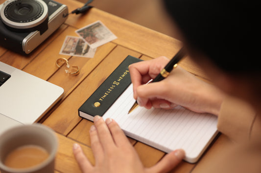 Writing on notepad and organising your space