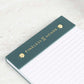 Forest Green Notepad